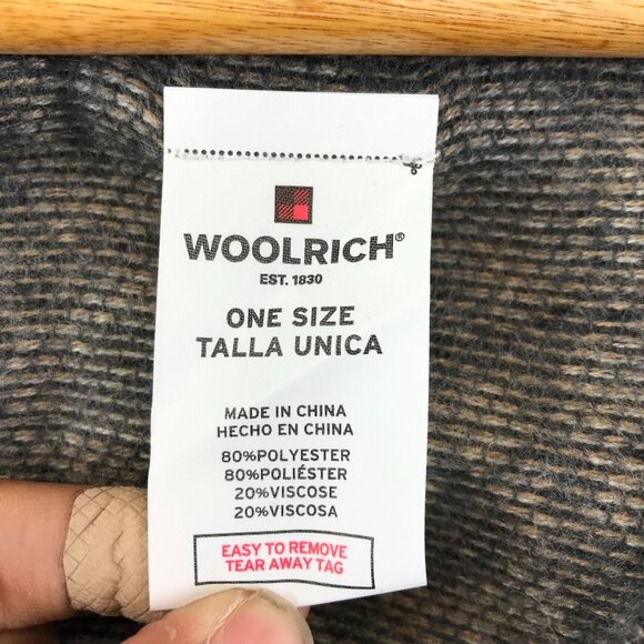 New Woolrich Cozy Blanket Wrap sweater animal print one size - Picture 8 of 10